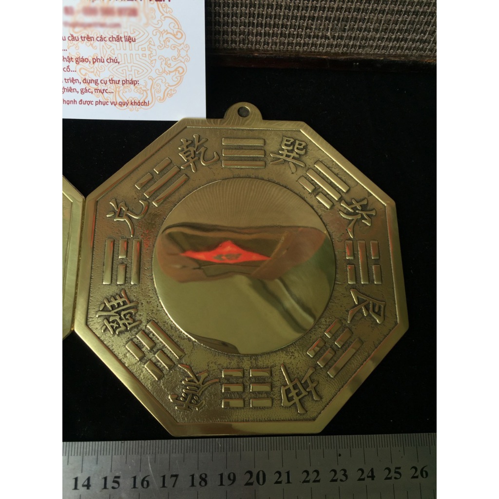 Gương Bát Quái Đồng Phong Thủy - Gương Bát Quái Âm Dương Thái Cực Hóa Giả Sát Khí - Hình ảnh 9