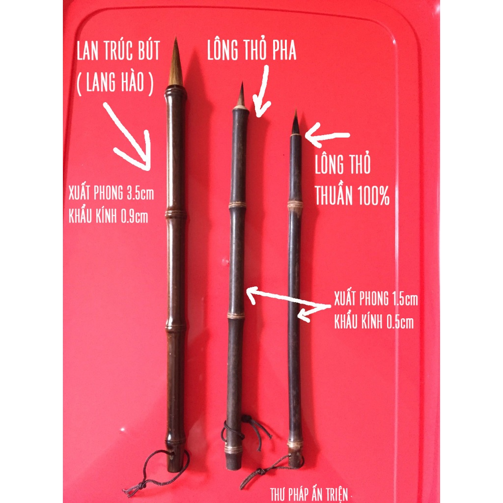 BÚT TIỂU TỰ LÔNG THỎ TINH KIẾT BÚT LÔNG THƯ PHÁP - Hình ảnh 2