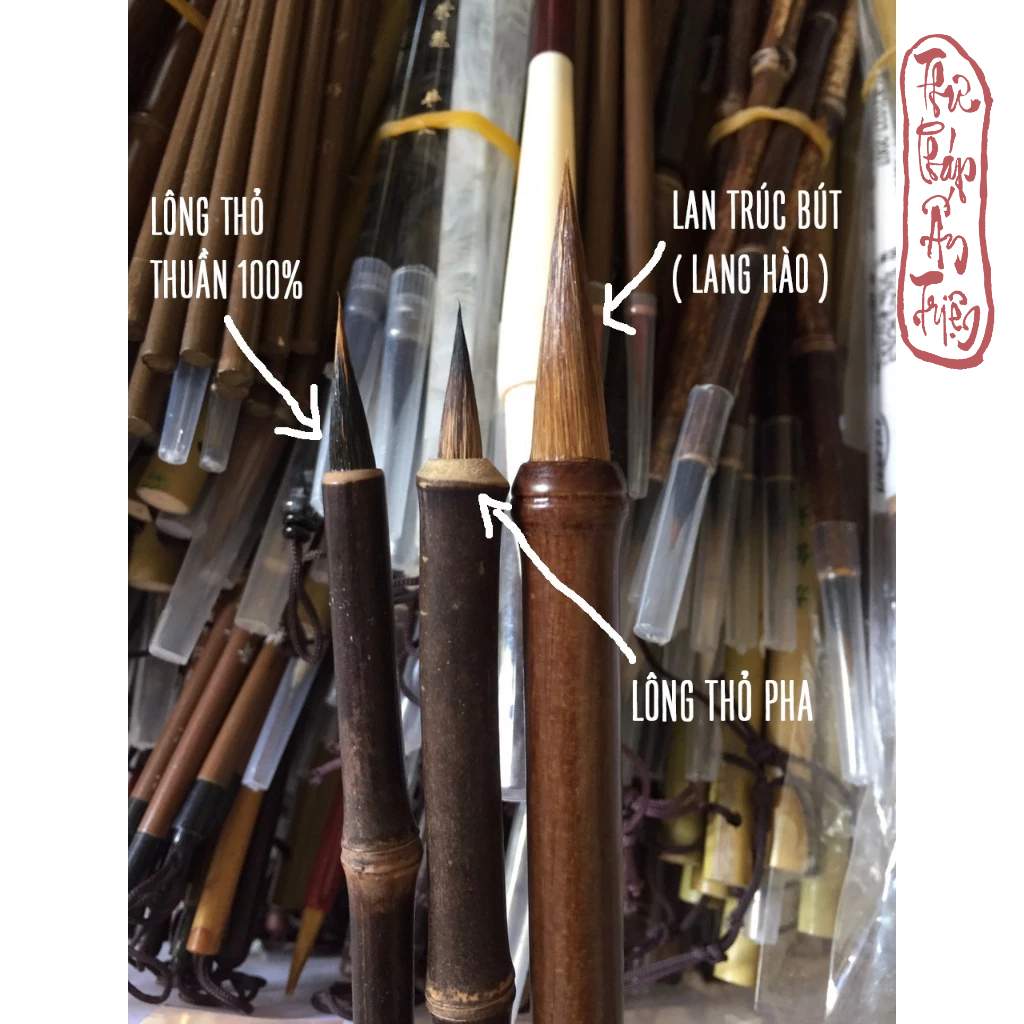 BÚT TIỂU TỰ LÔNG THỎ TINH KIẾT BÚT LÔNG THƯ PHÁP - Hình ảnh 3