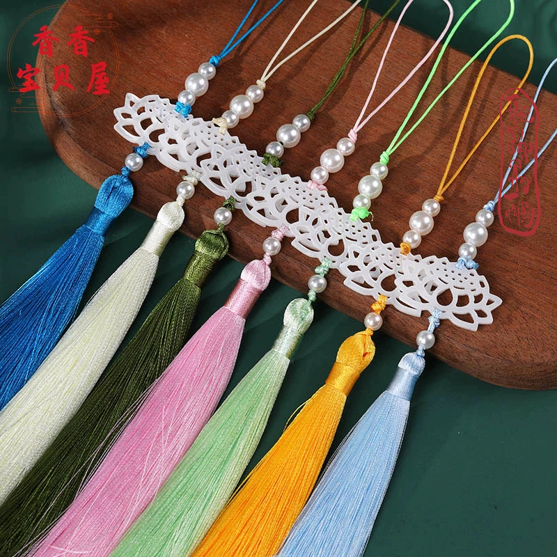 Tua Rua Ngọc Bội Hoa Sen Treo Sáo Mặc Hán Phục Phụ Kiện Cổ Trang Áo Dài Thanh Tịnh - Hình ảnh 5