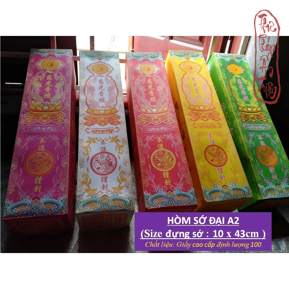 BỘ 5c HÒM SỚ ĐẠI 5 MÀU KHỔ A2 - A3