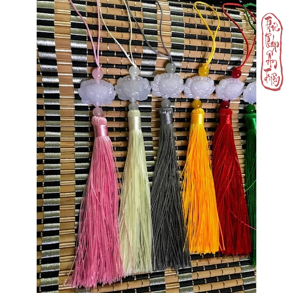 Tua rua ngọc bội hoa sen cổ trang - Hình ảnh 7