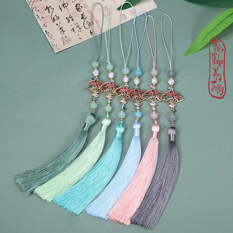 Tua Rua Kim Trúc Cổ Trang Hình Quạt Treo Sáo Phụ Kiện Hán Phục Áo Dài Phong Cách Tiên Hiệp - Hình ảnh 6