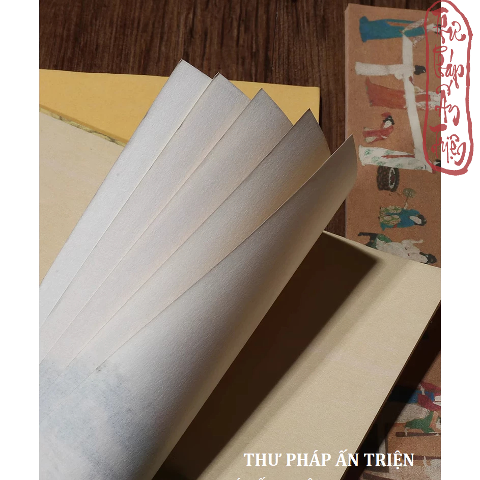 6 Mẫu Giấy Xuyến Chỉ Luyện Viết Thư Pháp Chữ Hán Việt In Nền Tranh Thủy Mặc Cổ Trang - Hình ảnh 7