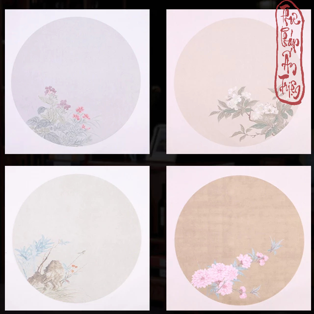 10 Tờ Giấy Xuyến Chỉ Cổ Hoa Phiến Diện 34x34cm Luyện Viết Thư Pháp Hán Việt Phong Cách Cổ Trang - Hình ảnh 7