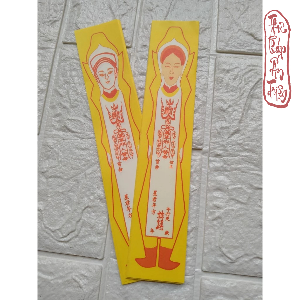 100 Cặp Phù Tiến Hình Nhân Cúng Sao Nam Nữ - Hình ảnh 5