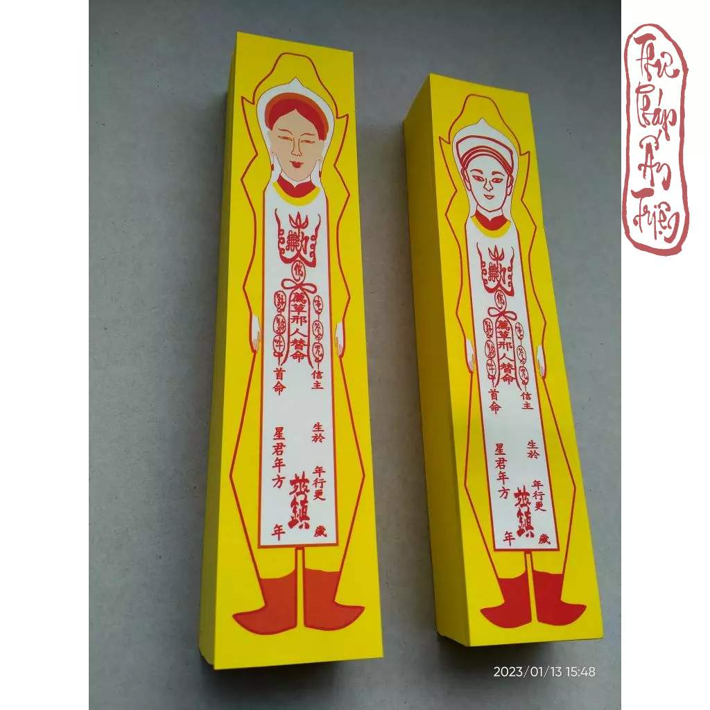 100 Cặp Phù Tiến Hình Nhân Cúng Sao Nam Nữ - Hình ảnh 6