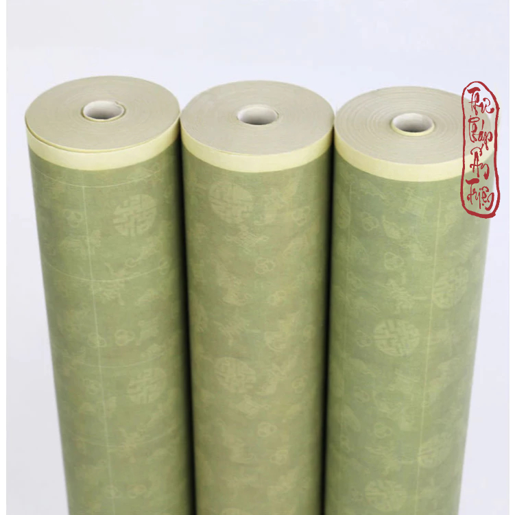 Giấy Xuyến Chỉ Viết Thư Pháp Bách Phúc Cát Tường Hoa Văn Chữ Thọ Bán Sinh Bán Thục - Hình ảnh 7