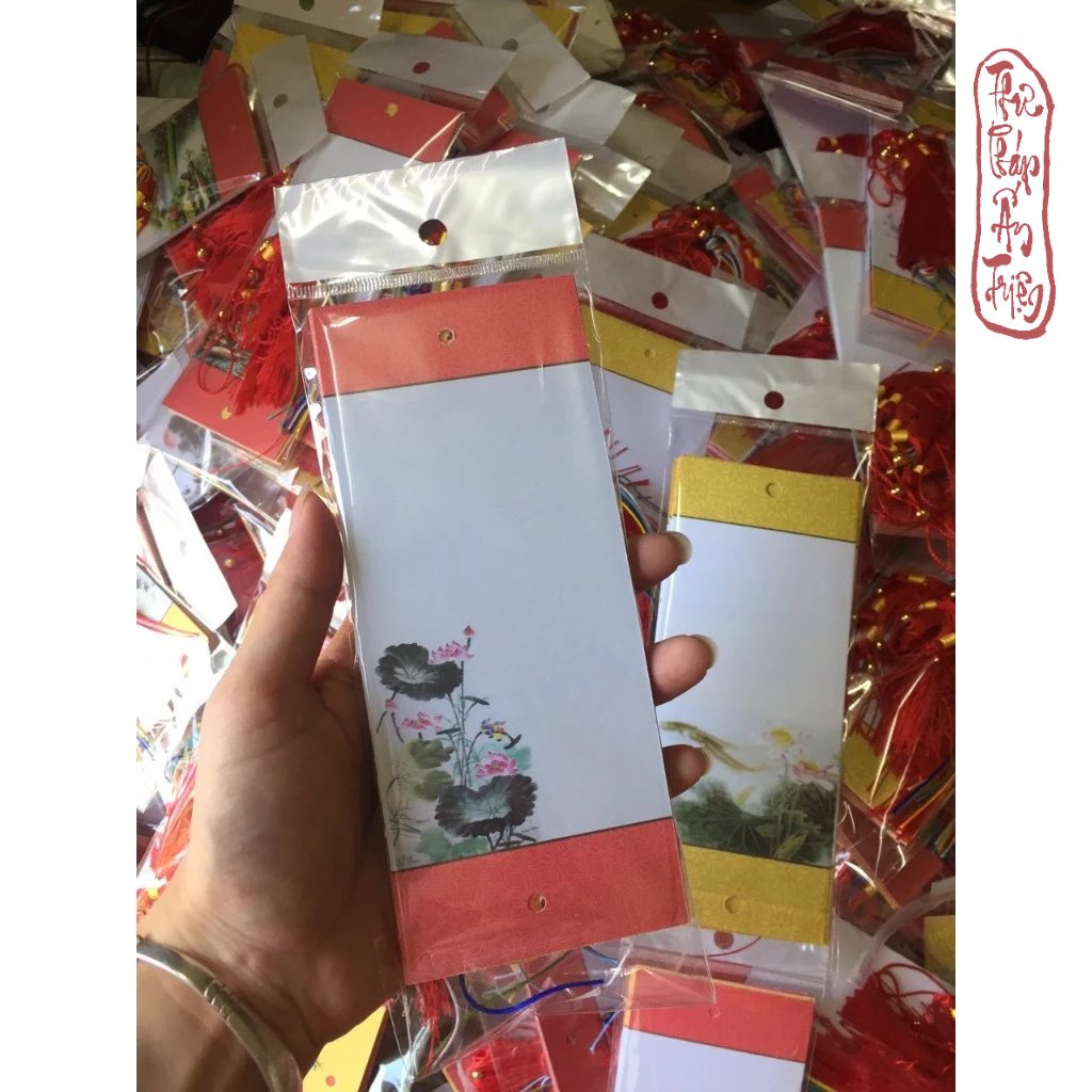 10 LIỄN GIẤY ỐP MINI VIẾT THƯ PHÁP - Hình ảnh 7