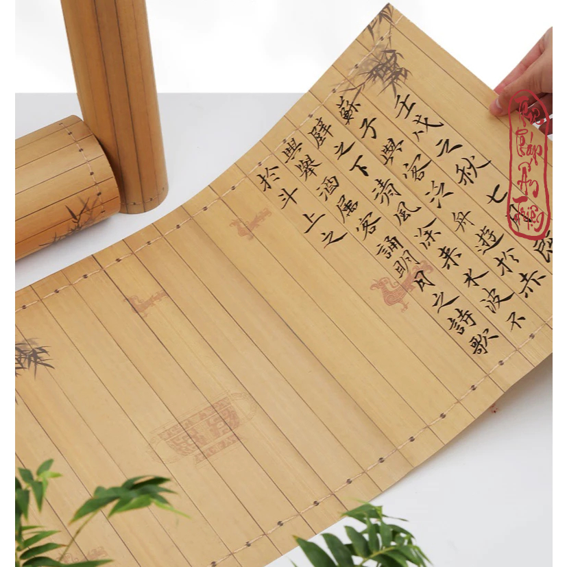 Giấy Xuyến Chỉ Mành Trúc Cổ Học Tinh Hoa Luyện Viết Thư Pháp Hán Việt Bán Sinh Bán Thục Xuyến Thục Tuyên 10 mét 20 mét - Hình ảnh 3
