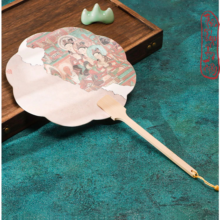 QUẠT GIẤY XUYẾN CHỈ CỔ TRANG TIÊN CẢNH VIẾT CHỮ THƯ PHÁP NGHỆ THUẬT PHỤ KIỆN HÁN PHỤC VIỆT PHỤC CỔ - Hình ảnh 6