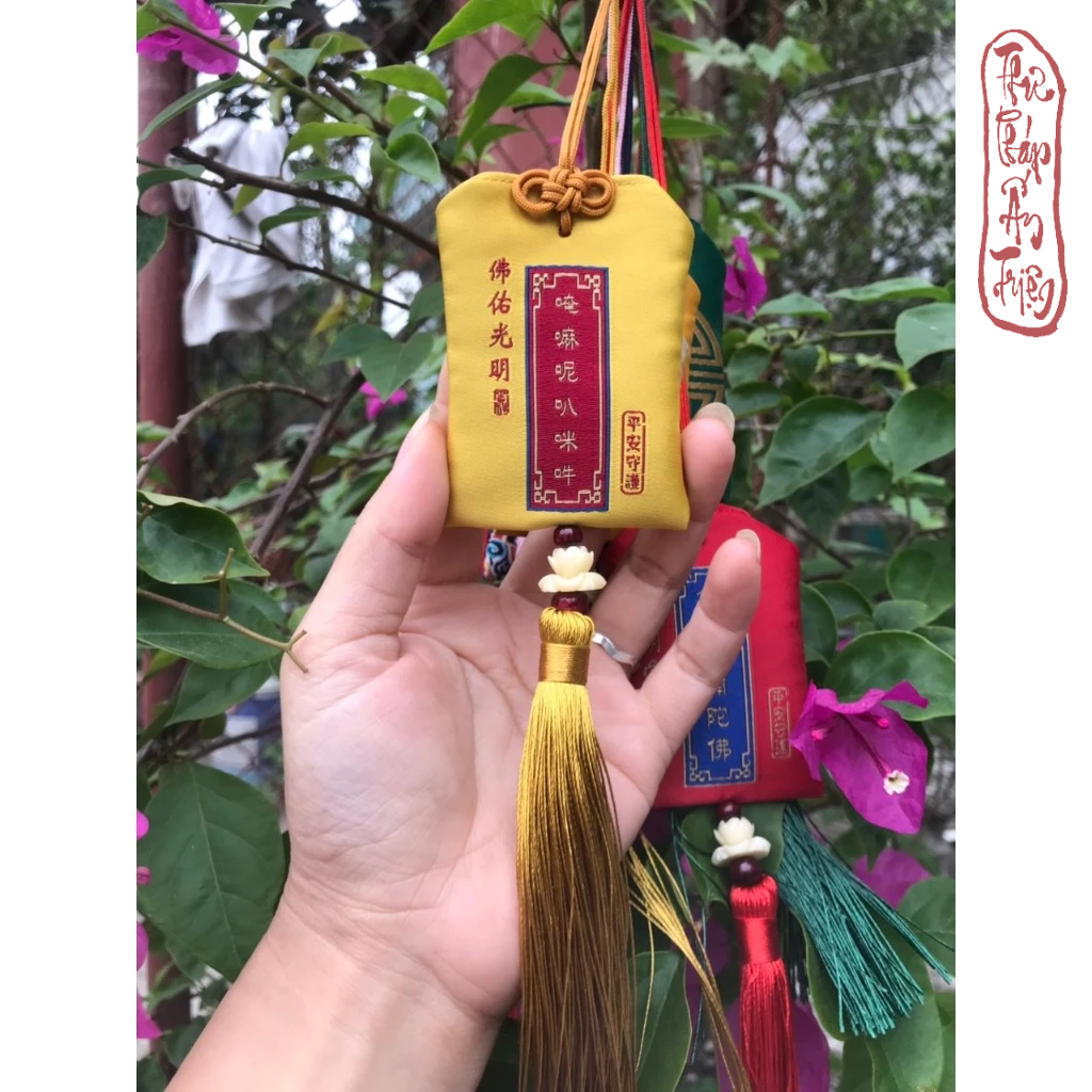 TÚI PHƯỚC NAM MÔ A DI ĐÀ PHẬT - OM MA NI PAD ME HUM - Hình ảnh 8