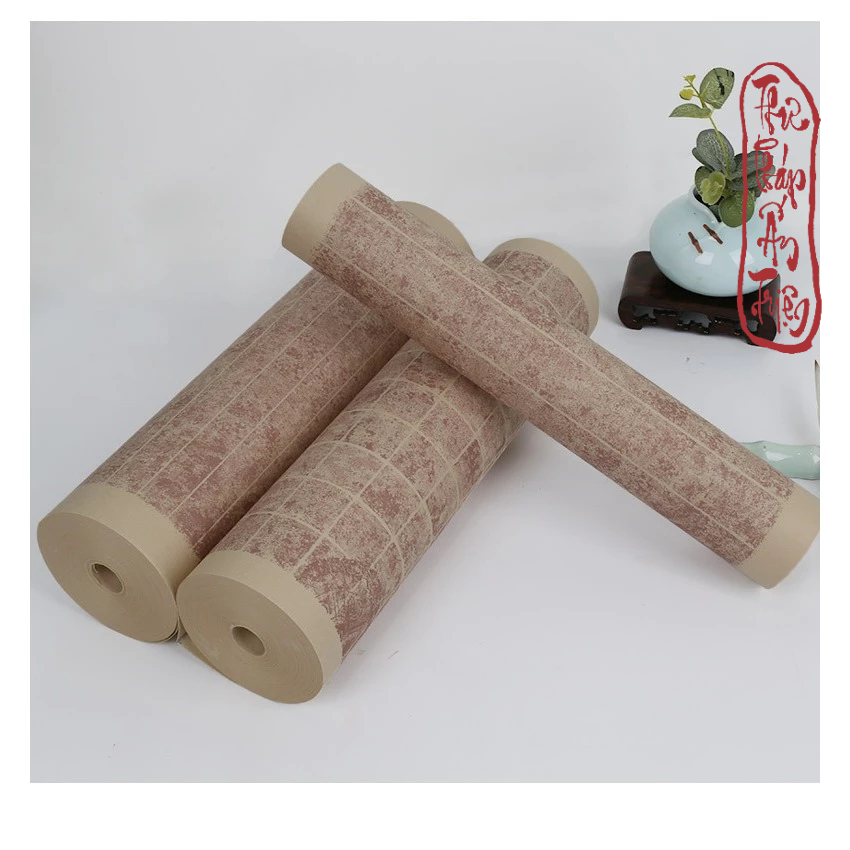 10 Mét Giấy Xuyến Chỉ Kẻ Ô Phú Cổ Thác Phiến Ô Vuông Ô Dọc 2cm 3cm Luyện Viết Chữ Thư Pháp Hán Việt - Hình ảnh 9
