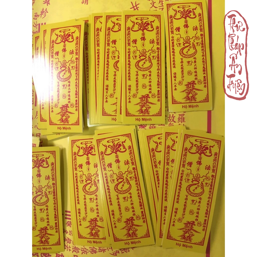 100 LÁ CẦU TÀI, HỘ MỆNH, THÁI TUẾ, XE BÌNH AN CỠ NHỎ CÁC LOẠI CÓ ÉP VÀ KHÔNG ÉP PLASTIC