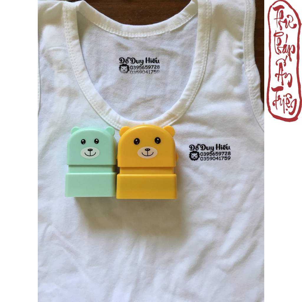 Con Dấu In Tên Bé - Con Dấu Nhỏ In Lên Quần Áo, Sách Vở Đồ Dùng... Cho Bé