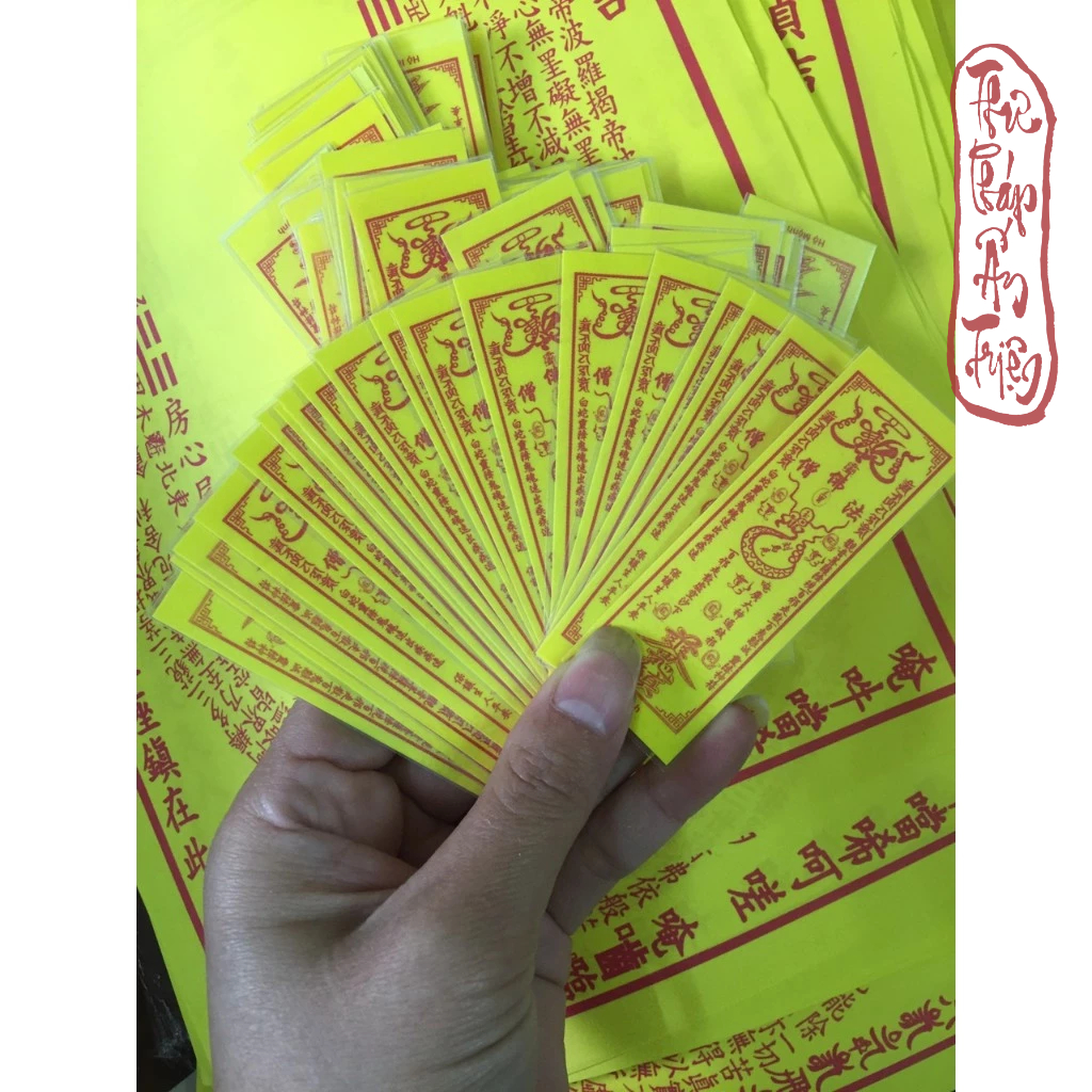 100 LÁ CẦU TÀI, HỘ MỆNH, THÁI TUẾ, XE BÌNH AN CỠ NHỎ CÁC LOẠI CÓ ÉP VÀ KHÔNG ÉP PLASTIC - Hình ảnh 5