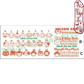 Con Dấu In Tên Bé - Con Dấu Nhỏ In Lên Quần Áo, Sách Vở Đồ Dùng... Cho Bé - Hình ảnh 4