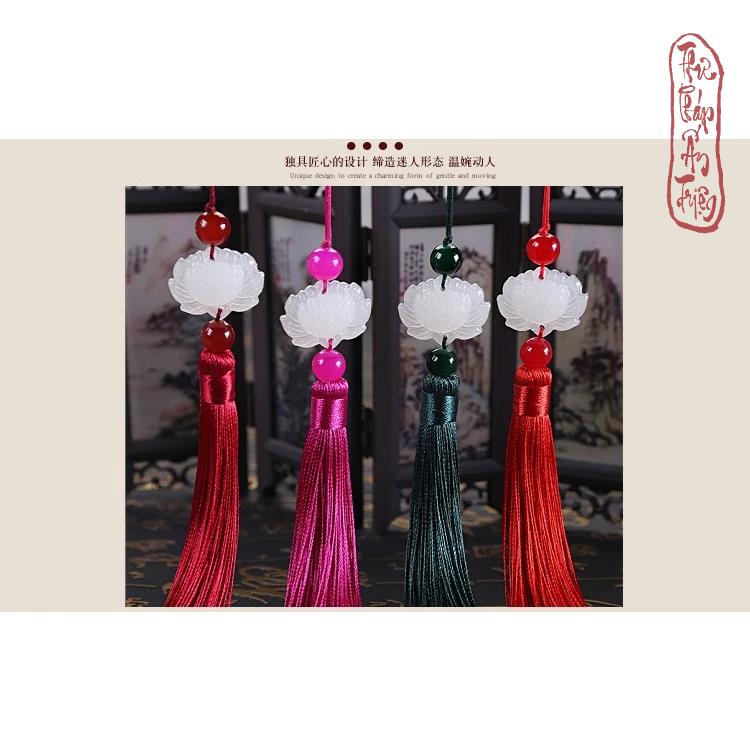 Tua rua ngọc bội hoa sen cổ trang - Hình ảnh 6
