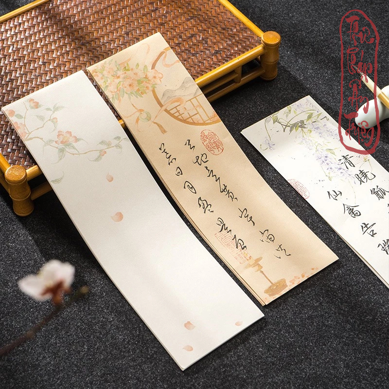 ( 20 Tờ ) Giấy Xuyến Chỉ Luyện Viết Chữ Thư Pháp Cổ Phong Hán Việt Quốc Phong Nhã Ý - Hình ảnh 4