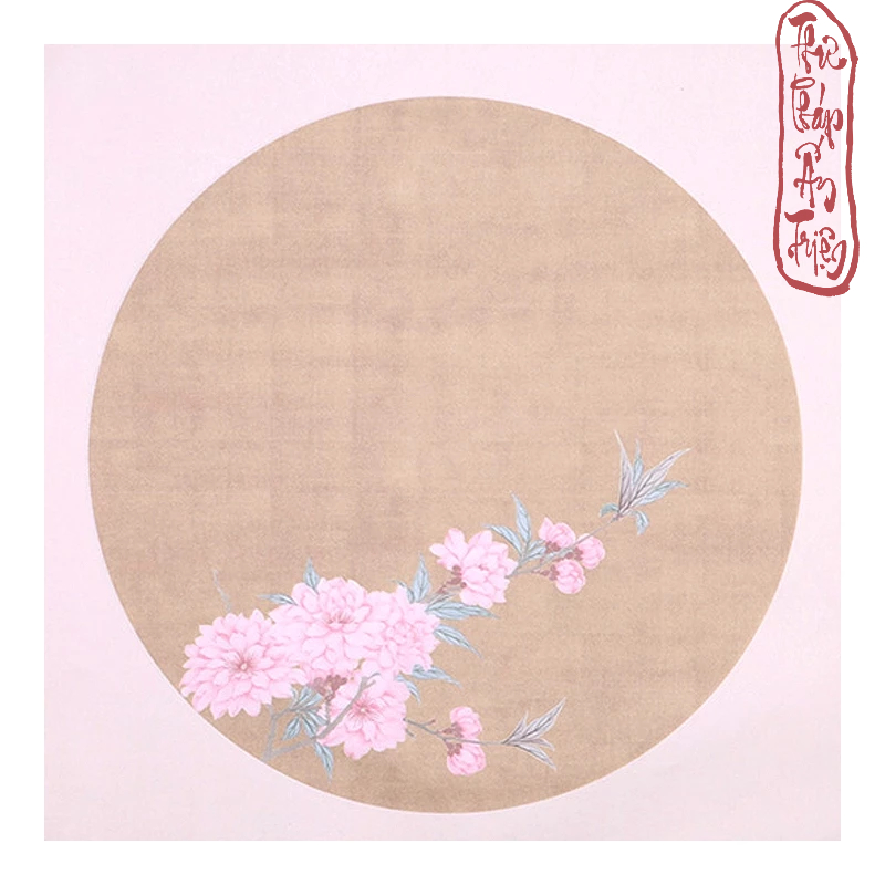 10 Tờ Giấy Xuyến Chỉ Cổ Hoa Phiến Diện 34x34cm Luyện Viết Thư Pháp Hán Việt Phong Cách Cổ Trang - Hình ảnh 8