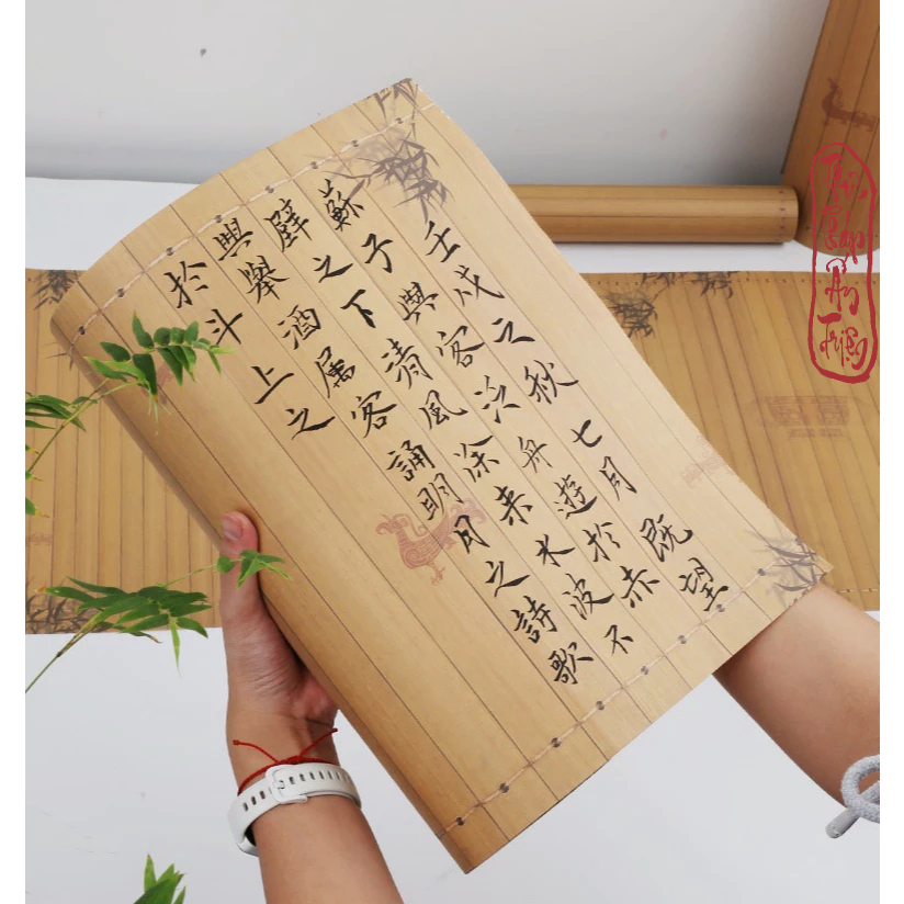 Giấy Xuyến Chỉ Mành Trúc Cổ Học Tinh Hoa Luyện Viết Thư Pháp Hán Việt Bán Sinh Bán Thục Xuyến Thục Tuyên 10 mét 20 mét - Hình ảnh 7