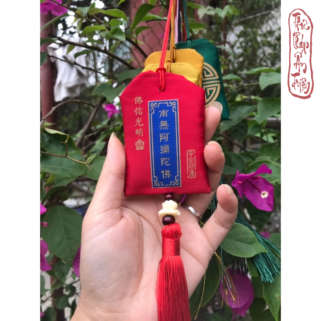 TÚI PHƯỚC NAM MÔ A DI ĐÀ PHẬT - OM MA NI PAD ME HUM - Hình ảnh 6