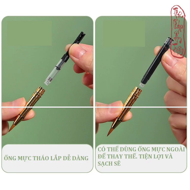 BÚT LÔNG THƯ PHÁP BƠM MỰC - Hình ảnh 4
