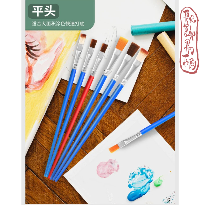 Bộ 10 cọ vẽ màu nước, sơn dầu chuyên nghiệp sợi Artist Brush - Hình ảnh 2