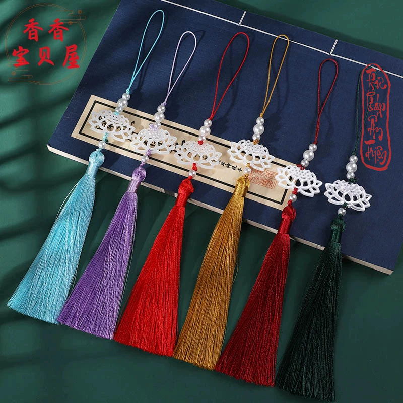Tua Rua Ngọc Bội Hoa Sen Treo Sáo Mặc Hán Phục Phụ Kiện Cổ Trang Áo Dài Thanh Tịnh - Hình ảnh 9