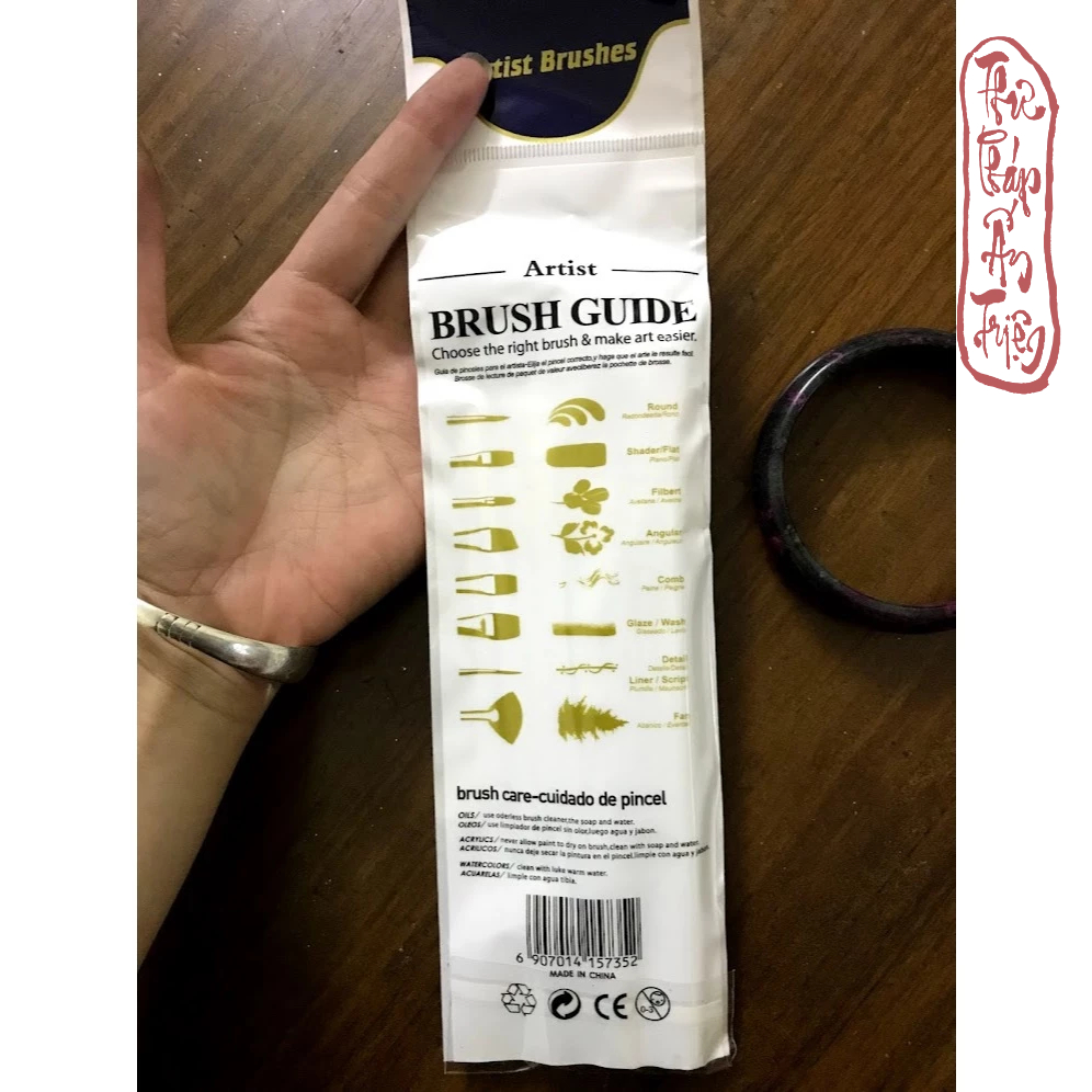 Bộ 10 cọ vẽ màu nước, sơn dầu chuyên nghiệp sợi Artist Brush - Hình ảnh 5