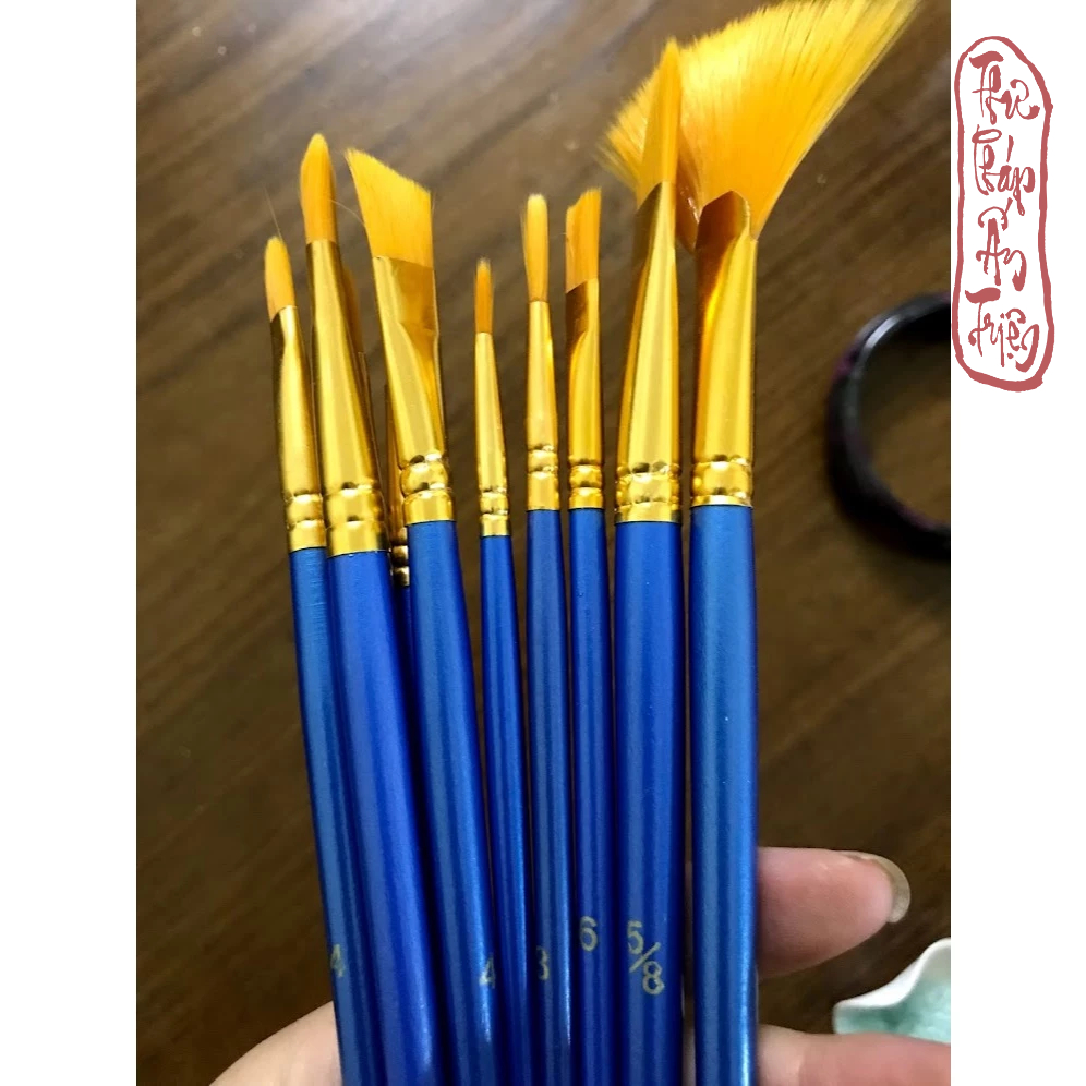 Bộ 10 cọ vẽ màu nước, sơn dầu chuyên nghiệp sợi Artist Brush - Hình ảnh 8