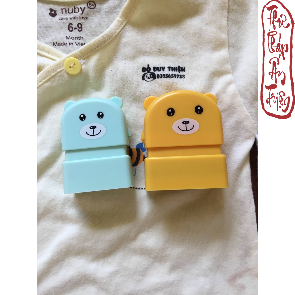 Con Dấu In Tên Bé - Con Dấu Nhỏ In Lên Quần Áo, Sách Vở Đồ Dùng... Cho Bé - Hình ảnh 2