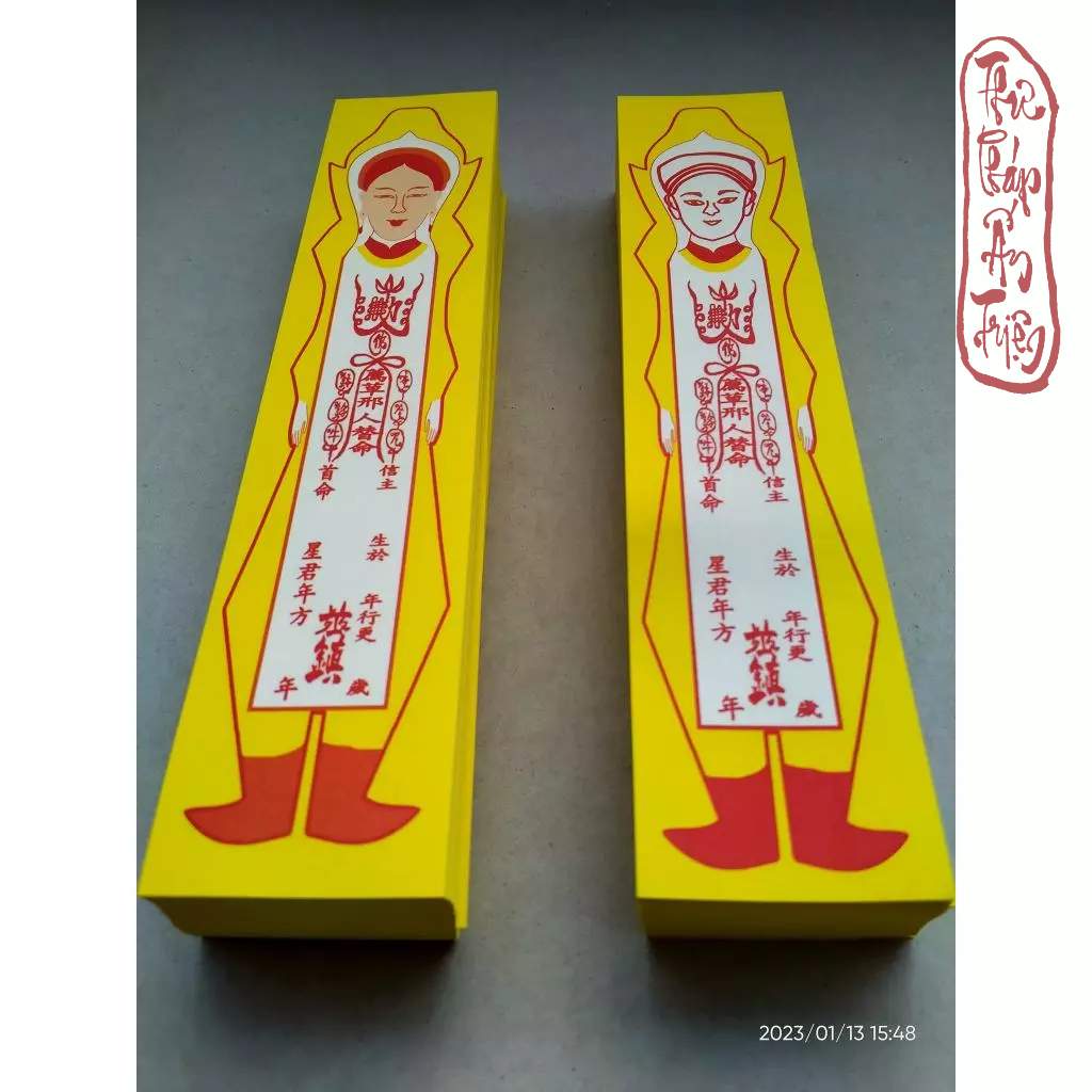 100 Cặp Phù Tiến Hình Nhân Cúng Sao Nam Nữ - Hình ảnh 7
