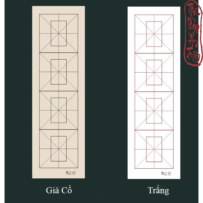 100 Tờ Giấy Luyện Viết Thư Pháp Kè Ô Hồi Ô Mễ Luyện Chữ Lâm Thiếp Hán Việt - Hình ảnh 5