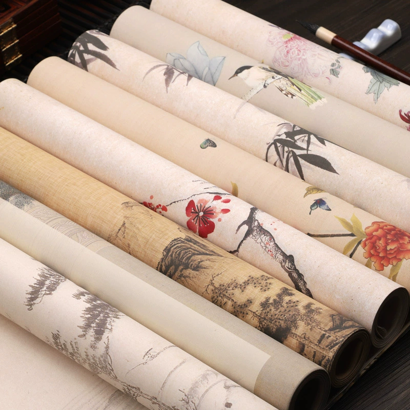 Giấy Xuyến Chỉ Khổ Lớn Viết Tác Phẩm Thư Pháp Bán Sinh Bán Thục Nhuộm Sáp Giấy Bồi Biểu Đóng Khung Loại Đẹp - Hình ảnh 8