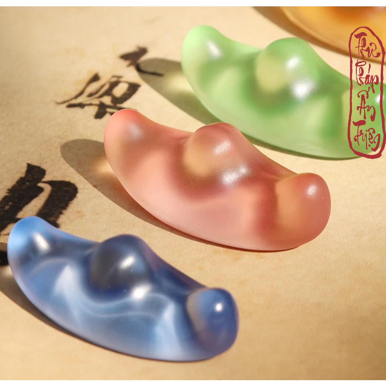 Gác Bút Thư Pháp Thủy Tinh Lưu Ly Mini Văn Phòng Tứ Bảo Dụng Phẩm Thư Pháp - Hình ảnh 5