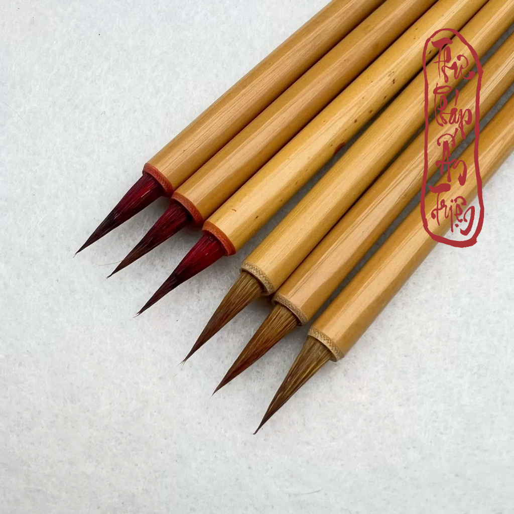 Bút Lông Thư Pháp Trúc Quản Tiểu Hồng Mao - Bút lông Tiểu Khải Luyện Viết Tiểu Tự - Hình ảnh 2