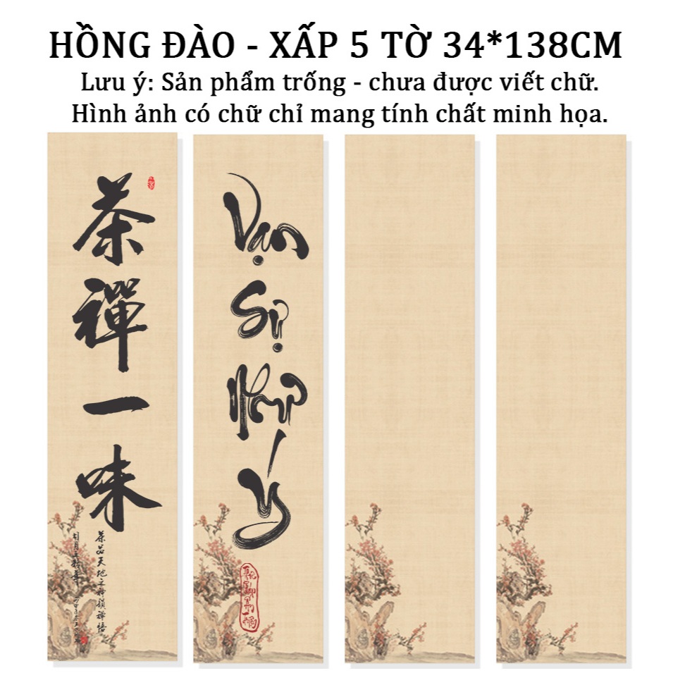 Giấy Xuyến Chỉ Khổ Lớn Viết Tác Phẩm Thư Pháp Bán Sinh Bán Thục Nhuộm Sáp Giấy Bồi Biểu Đóng Khung Loại Đẹp - Hình ảnh 5