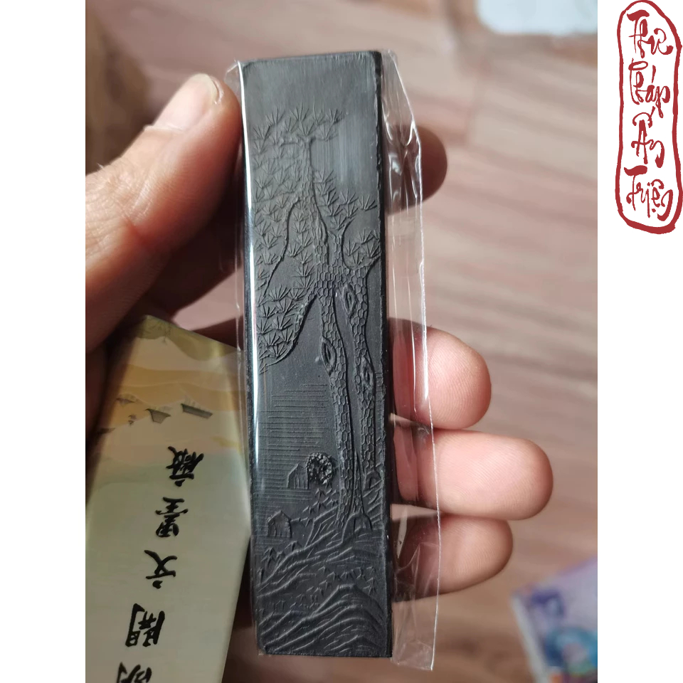 Mực Tàu Mực Thỏi Thư Pháp Mặc Điều Tùng Yên - Mực Làm Thủ Công Từ Màng Bồ Hóng Khói Đốt Cành Thông - Hình ảnh 6