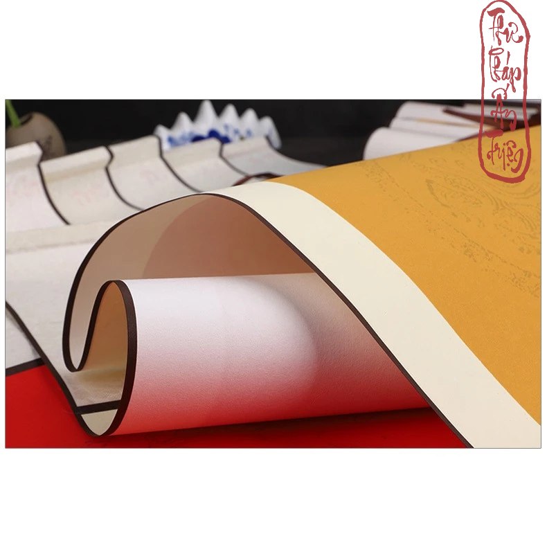 Biểu bo lụa viết câu đối 32x175cm 1 chiếc - Hình ảnh 5