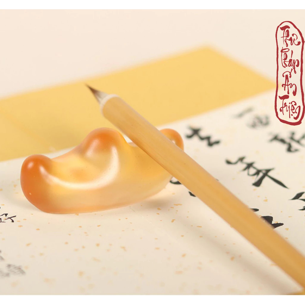Gác Bút Thư Pháp Thủy Tinh Lưu Ly Mini Văn Phòng Tứ Bảo Dụng Phẩm Thư Pháp - Hình ảnh 7