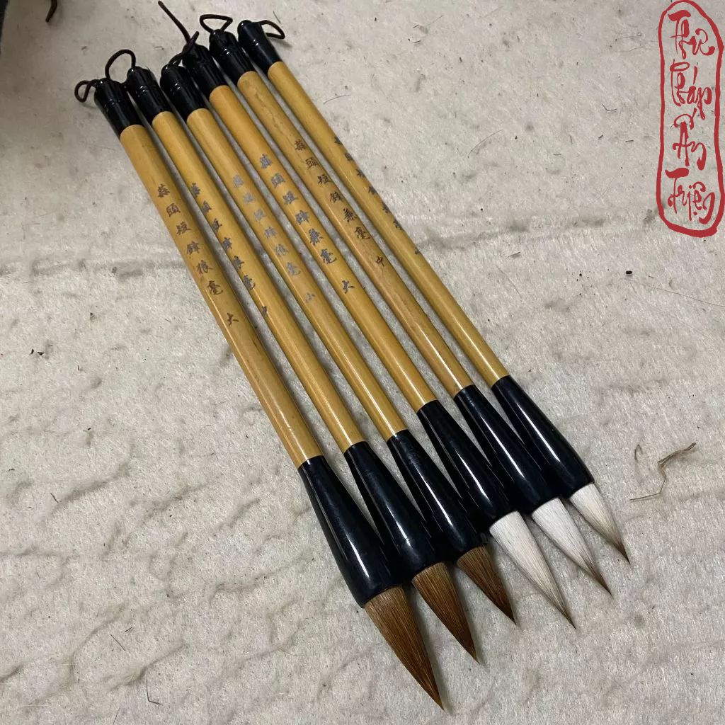 Bút Lông Thư Pháp Thành Nhân Toán Đầu Đoản Phong Chuyên Luyện Chữ Hán Khải - Hình ảnh 7