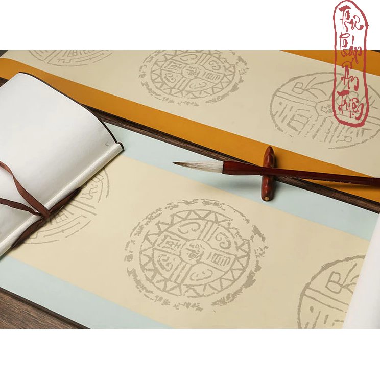 Biểu bo lụa viết câu đối 32x175cm 1 chiếc - Hình ảnh 3