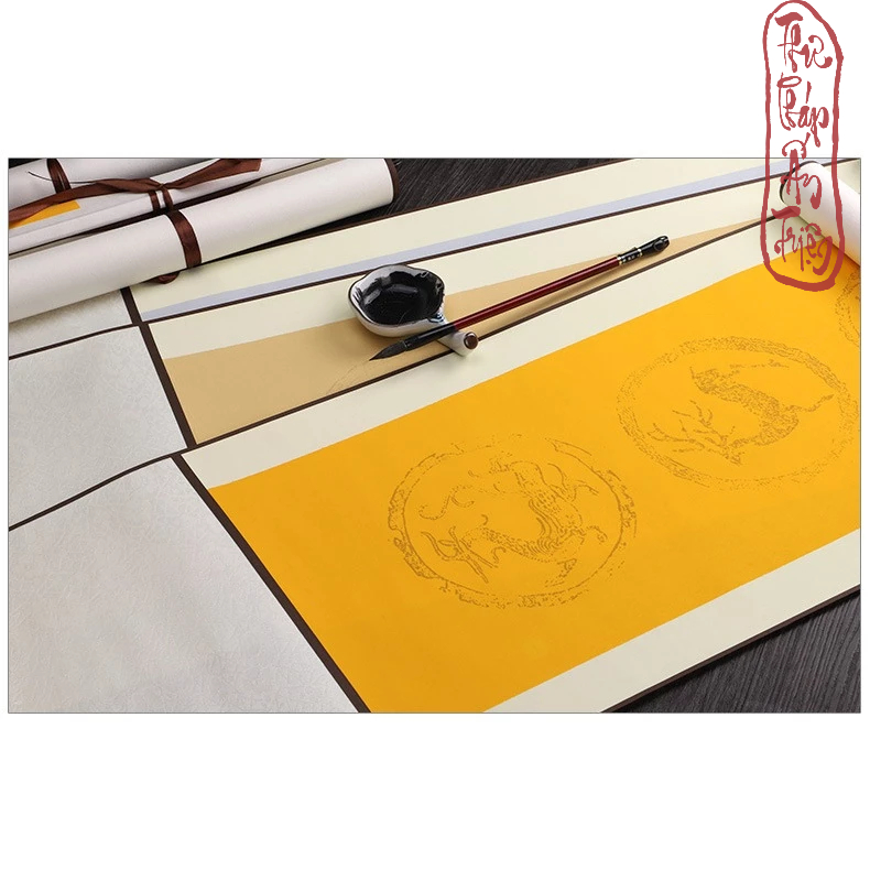 Biểu bo lụa viết câu đối 32x175cm 1 chiếc - Hình ảnh 4