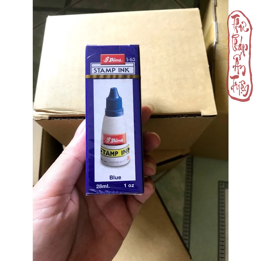 Mực dấu Shiny - Mực dấu liền mực hàng chính hãng Shiny Xanh - Đỏ - Đen - Hình ảnh 5