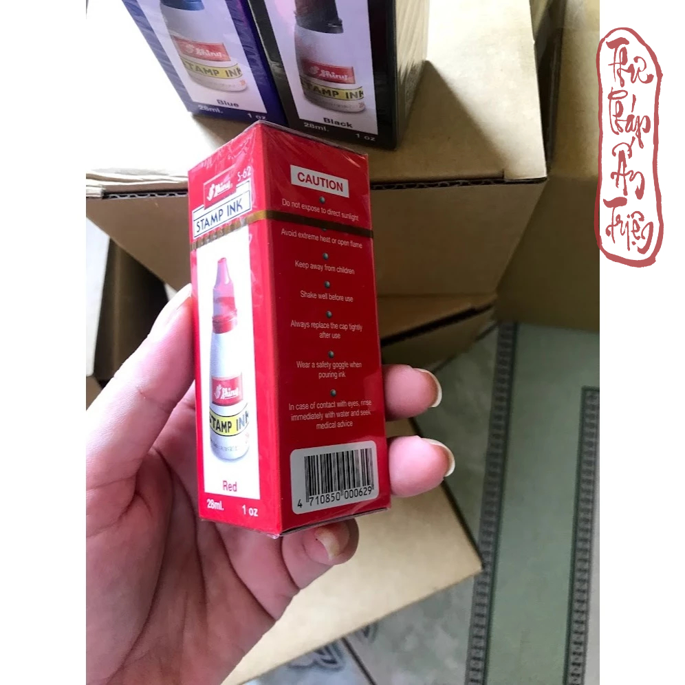 Mực dấu Shiny - Mực dấu liền mực hàng chính hãng Shiny Xanh - Đỏ - Đen - Hình ảnh 2
