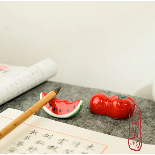 Gác bút sứ thư pháp mini dễ thương decor bàn học - Hình ảnh 9