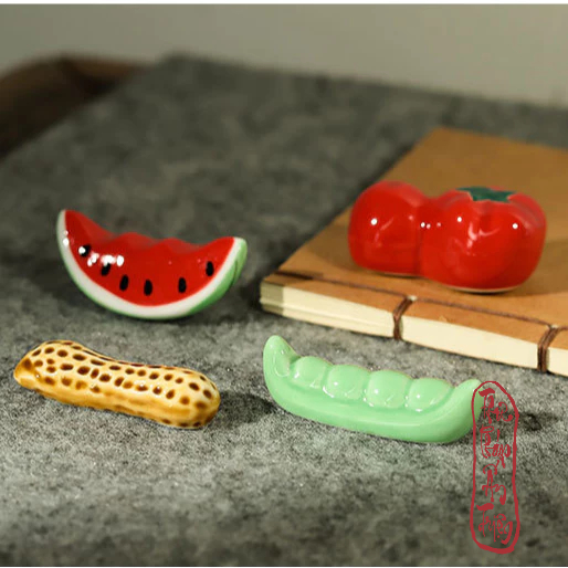 Gác bút sứ thư pháp mini dễ thương decor bàn học - Hình ảnh 7