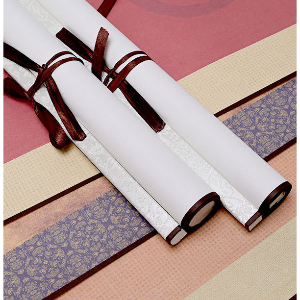 Biểu liễn lụa 4 từ viết đại tự dụng cụ luyện viết thư pháp hán việt câu đối - Hình ảnh 3