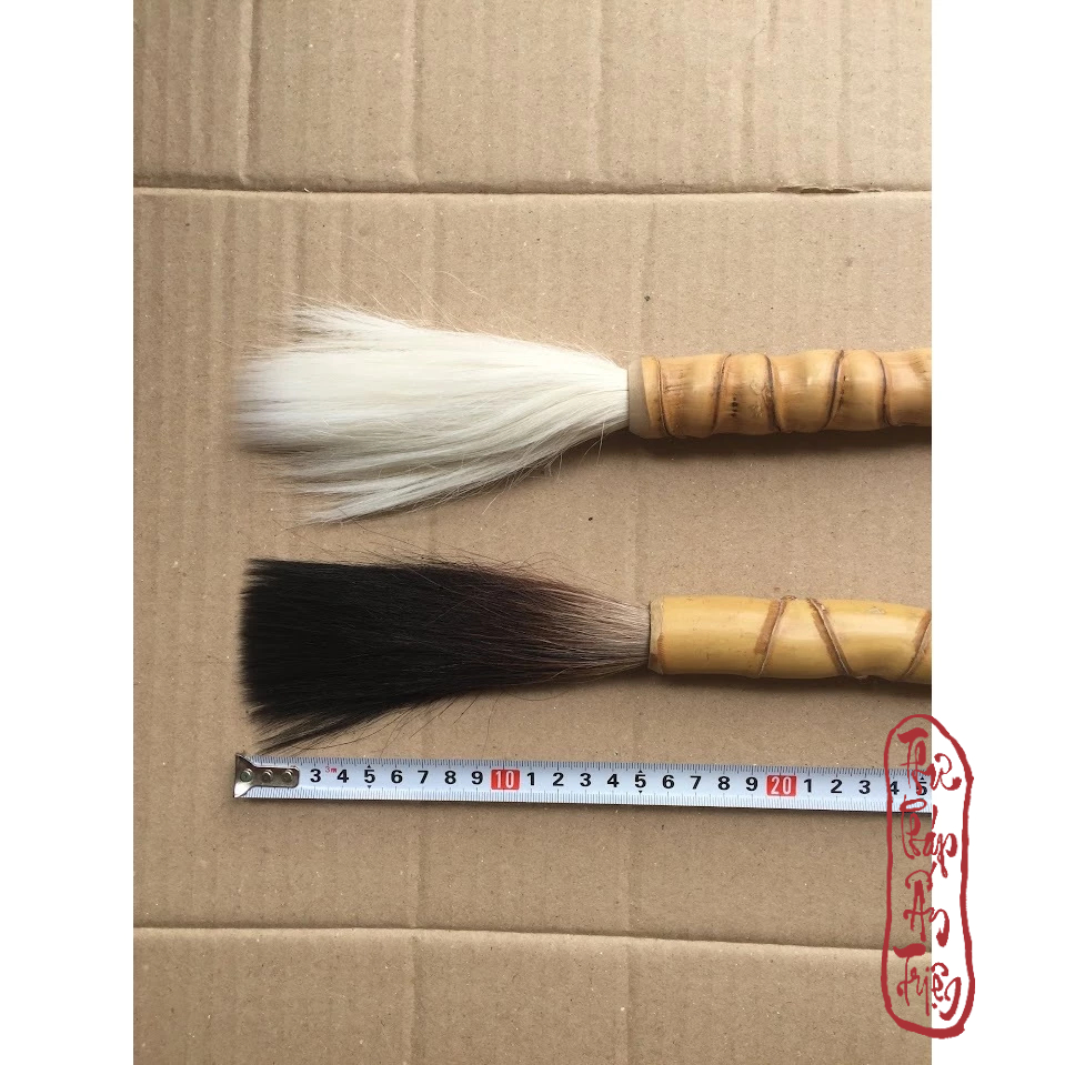 Bút lông thư pháp đại tự cỡ siêu lớn dài 75cm thân trúc cao cấp - Hình ảnh 3